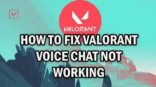 HOW TO FIX VALORANT VOICE CHAT NOT WORKING