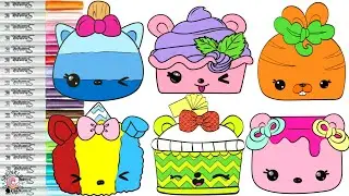 Num Noms Coloring Book Page Compilation Lemony Cola Berry Froyo Blue Razz Pop Strawberry Mallow