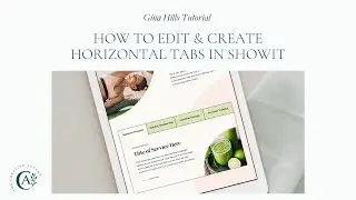 How to Edit and Create Horizontal Tabs in Showit