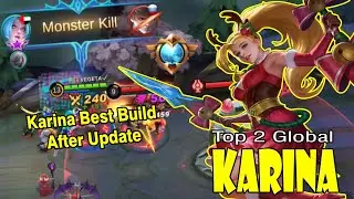 Karina Best Build After Update [Top Global 2 Karina] By ᴠᴇɢᴇᴛᴀ✓ - Mobile Legends Gameplay And Build