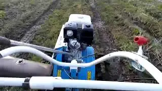 PRO Мотоблок с прицепом. Обкатка.
