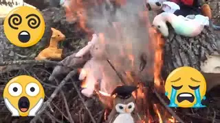 flame grilled beanie babies #toysforkids #burning #burningpile