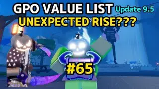 NEW GPO VALUE LIST UPDATE 9.5 #65 THE UNEXPECTED RISE OF PRESTIGE FIREWORK DAGGERS???