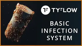 3DS MAX & Tyflow - Sistema de infección