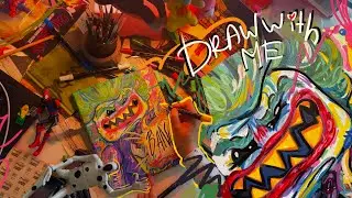 LEGO Batman x JOKER art realtime process x asmr canvas and acrylic markers