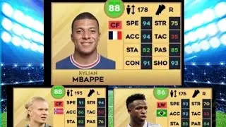 DlS 24 player Ratings ft Mbappe vini jr and haaland
