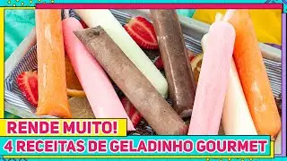 4 RECEITAS DE GELADINHO GOURMET PARA FAZER EM CASA E GANHAR DINHEIRO | Cremoso e Rende MUITO | RM737