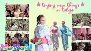 trying new things in tokyo!!!! 👘🇯🇵🌸⛩