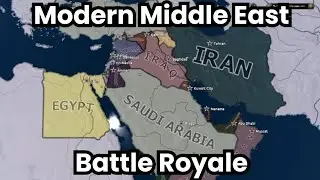 Modern Middle East Battle Royale | Timelapse | Hearts of Iron 4