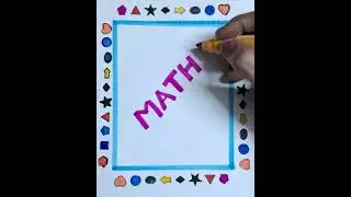 easy border design for project #art#satisfying
