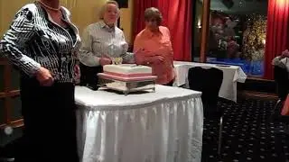 Nan Blair - Cuts the RLCGA Centenary Cake