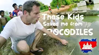 Khmer Kids SAVED Me From CROCODILES! (OMG) 🐊😮🇰🇭 | Cambodia Solo Travel | Pursat Travel Vlog (Ep. 11)