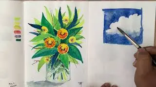 Simple Clouds for Beginners - Watercolor tips!