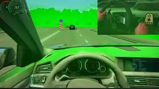 Cars Driving in show road HD green screen video