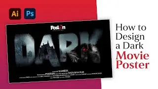 How to Design a Dark Movie Poster | Photoshop | Illustrator #tutorial #movie #illustratortutorial