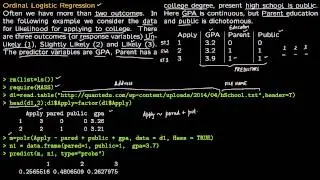 3 Ordinal Logistic Regression Example