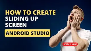 How to Create Sliding Up Screen Android Studio || Sliding Panel Layout || Coding With Hammad