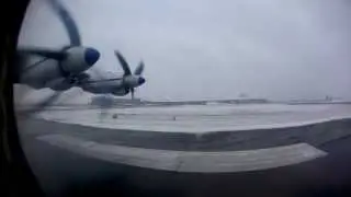АН-12 Взлет из Внуково / An-12 Vnukovo Take off RA-11025