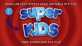 3D Text Effect in pixellab | how to make 3d text in pixellab | text effect pixellab plp file