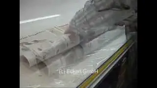 Flächenvorhänge verpacken