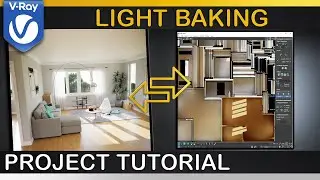 V-Ray | How to BAKE LIGHTING into a texture