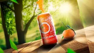 Manipulação de imagens - Bebida Orange FLow