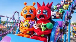 This Sprunki Roller Coaster Ended in PURE CHAOS! 🎢 Raddy & Oren Survive?!