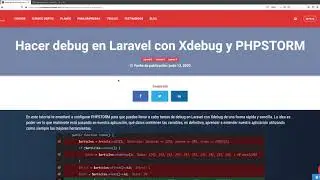 Aprende a hacer debug con Laravel utilizando Xdebug y PHPSTORM