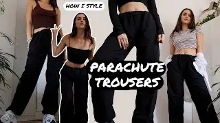 How I style parachute cargo trousers  | casual and elegant outfits