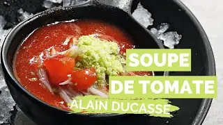 Recette de SOUPE DE TOMATES GLACEE AU CRABE par ALAIN DUCASSE