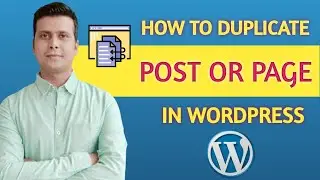 How to Duplicate a WordPress Page or Post by one Click | How to Duplicate WordPress Pages & Posts