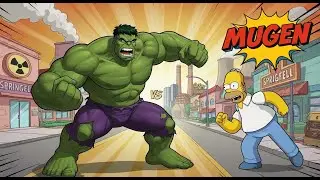 Mugen : Hulk Vs Homer Simpson (Request)