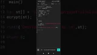Sentence converted secret code through (decrypt)  in c language part 2, (encrypt video part 1)