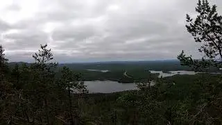 Konttaisen kuhnaus huippu, nyt näkee maisemat.