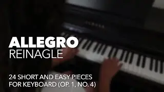 Op. 1, no. 4: Allegro (Reinagle) 🎵 24 Short and Easy Pieces for Keyboard