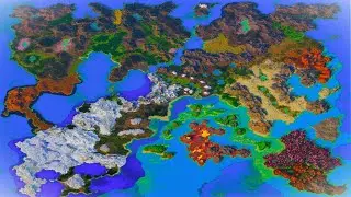 This is one of the BIGGEST Minecraft maps you'll ever see!