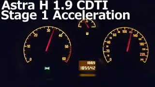 Astra H 1.9 CDTI 150HP Stage 1 Acceleration