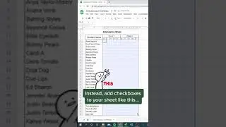 Checkboxes in Gsheets #cheatsheets #excel #exceltips #googlesheets #spreadsheet #tutorial