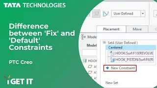 Know the Difference between Fix and Default constraints in CREO Parametric Assembly Design