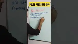 PULSE PRESSURE CALCULATION || 