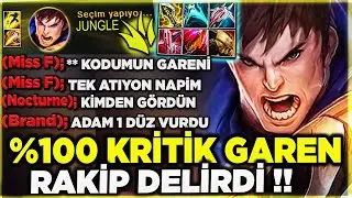 İZLERKEN ERİYECEKSİNİZ !! %100 KRİTİK GAREN JUNGLE !! 1 Q = TEK !!