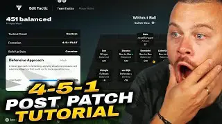 EA FC 25 Post Title Update Game Breaking Formation 4-5-1 FLAT  *Best Custom Tacitcs & Player Roles*