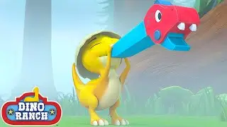 ¡El silbato de dinosaurio perdido! | Dino Ranch Español