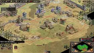 Aoe 2 - Defend against Teuton Tower rush on Arena map at Mid Elo (1150) - Celts vs Teutons 1 v 1