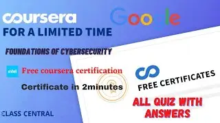 Foundations of Cybersecurity, (week1-4) All Quiz Answers.