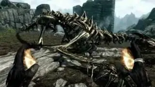 TES V Skyrim- Отправка дракона обратно в полёт)).mp4