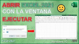 COMO ABRIR EXCEL 2021 📈 EN WINDOWS 10 💻 USANDO EL COMANDO EJECUTAR 😀 EN UNA LAPTOP O PC 🖥️✔️ 