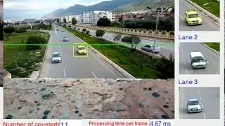 Car counting and tracking using C++