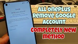 NEW!! All OnePlus Android 11/ 12, Remove Google Account, Bypass FRP. Easy Method!