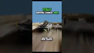 Jumping car from broken road #carracing #gaming #gameplay @TECHIE4TECH
